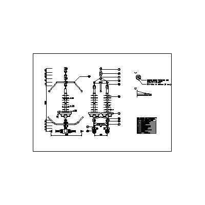 Double suspension 220 kv.
