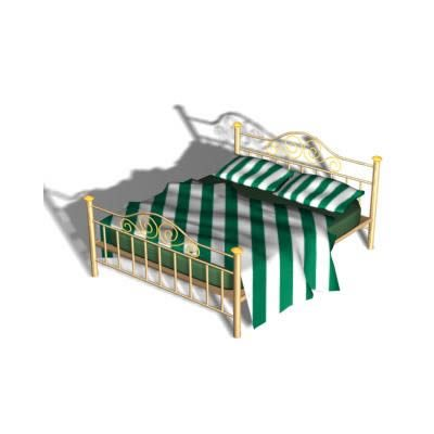 Cama Doble Clasica con Detalles Artisticos