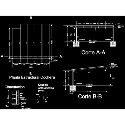 Detalles estructurales techumbre
