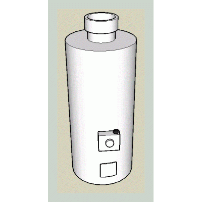 Calentador de agua a gas. termotanque cinsa