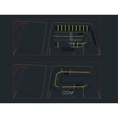 Estacionamiento dos carriles centro