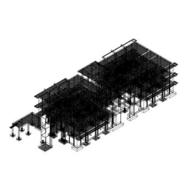 Planos estructurales de un colegio en revit