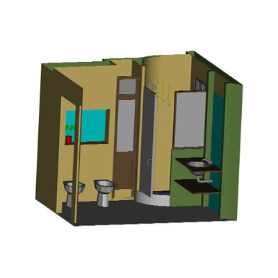 Bano para vivienda 3d