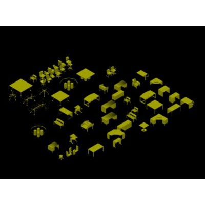 Equipo oficina 3d