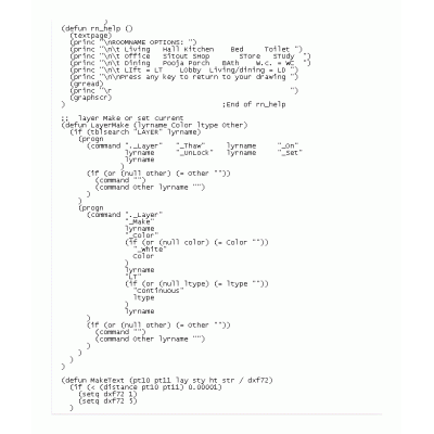 Sala de etiqueta de codigo de autolisp