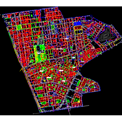Plano del distrito de la victoria