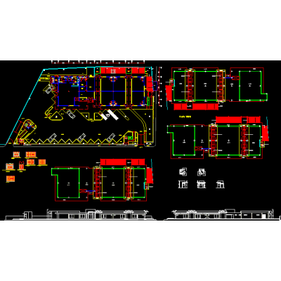 Plano Completo de Centro Comercial