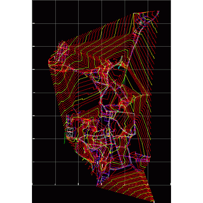 Mapa Topografico de Turbana