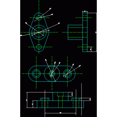 Dibujo isometrico en dibujo industrial