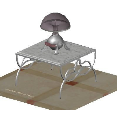 Mesa y lampara
