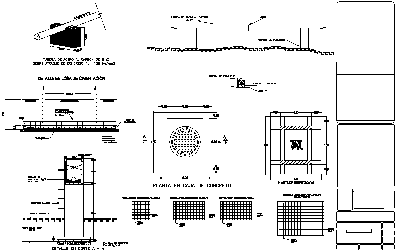 Realizzazione di un box in cemento per l'ampliamento della rete fognaria 1:2000