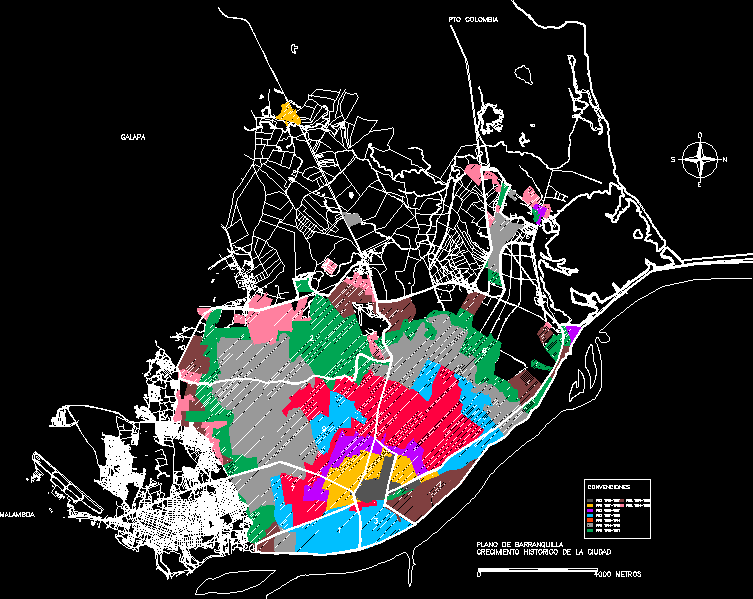 Barranquilla-Karte