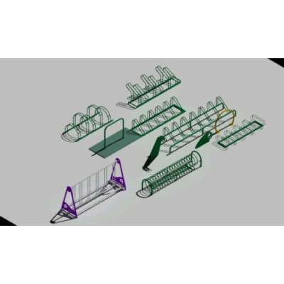 Aparcabicis 3d