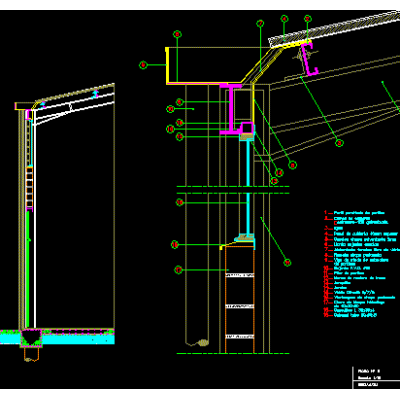 Paramento vertical de pabellon industrial
