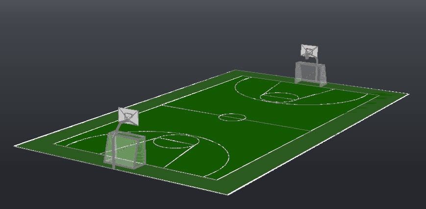 Soccer field - basketball