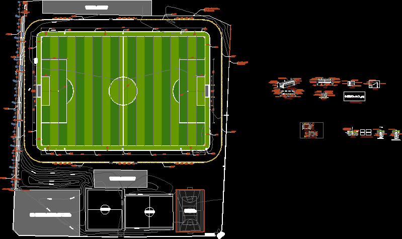 Stadion und Details