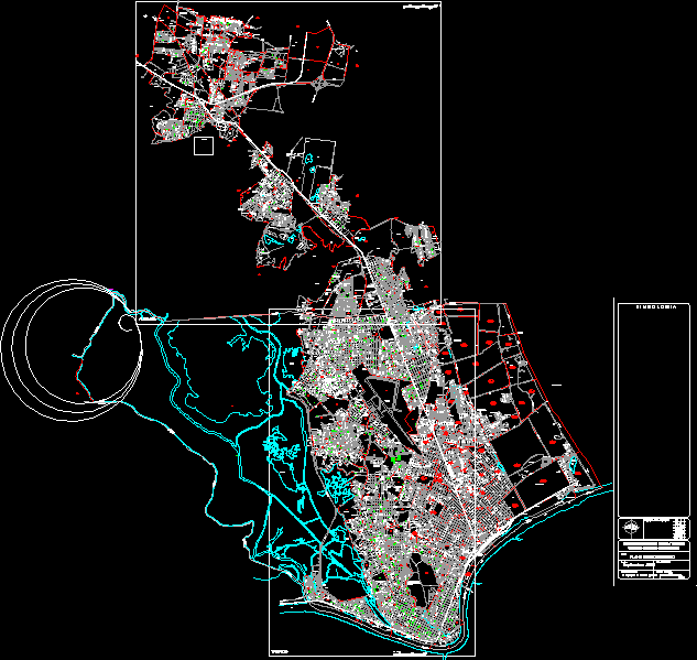 Área suburbana de Tampico; madero e altamira