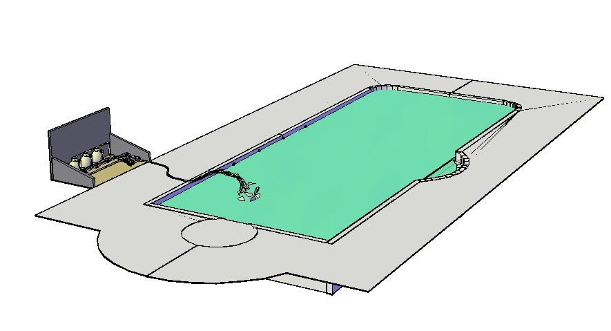 Sistema hidrossanitário para piscina