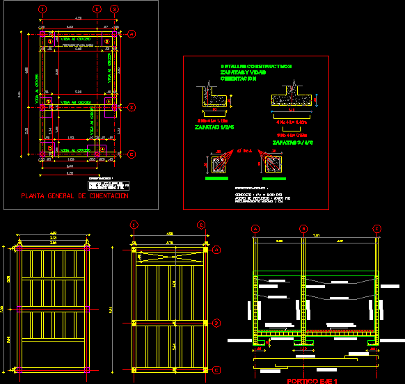 planos estruturais de fundação