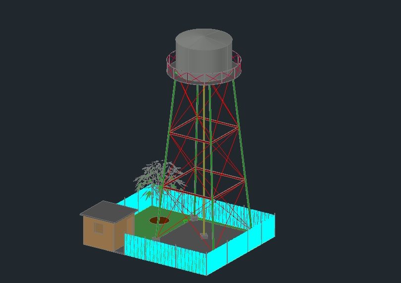 elevated tank 3d