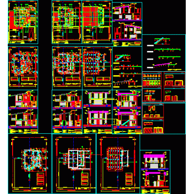 Planos replanteo vivienda unifamiliar