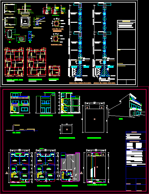 2 story plans including basement