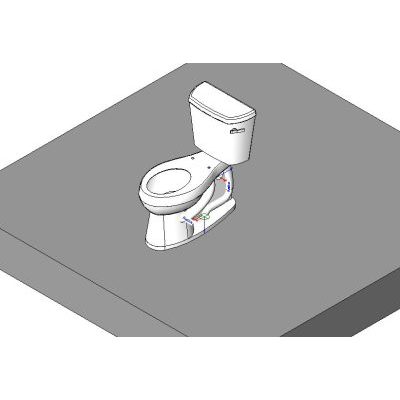 Inodoro con Mochila - 3D - Kohler Clase Cinco Highline 3889RZ