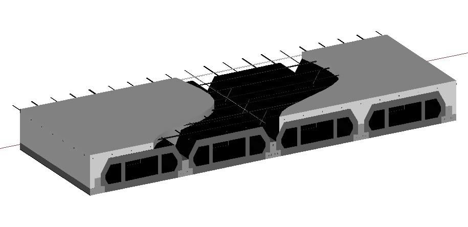 Balken- und Gewölbedetails in 3D