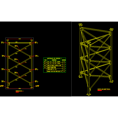Torrre de 45 mts forma tubular
