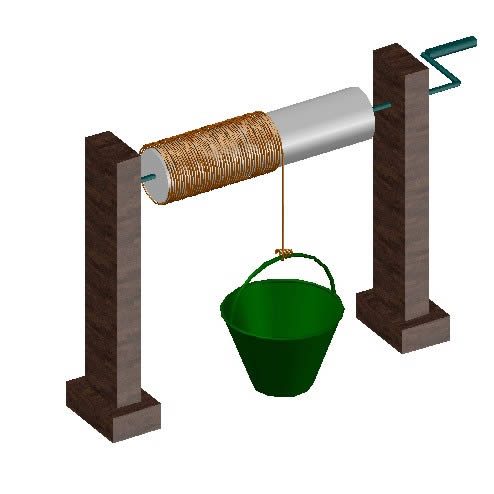Crank lathe (simple mechanism)