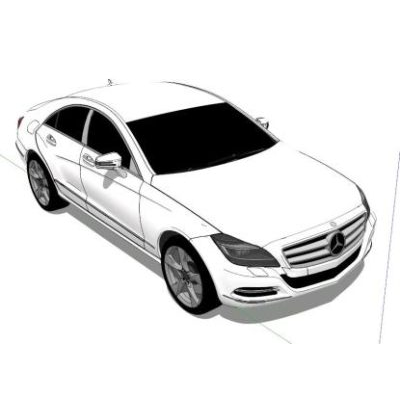 Mercedes benz c218 - 3d