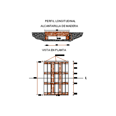 Planos de Alcantarilla de Madera