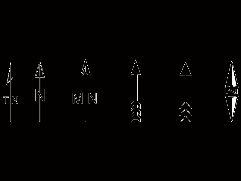 north symbols