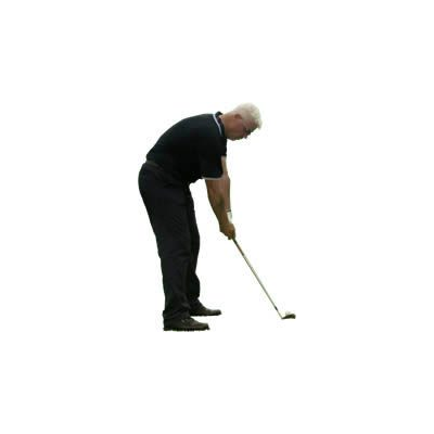 Jugador en Accion Golfistica