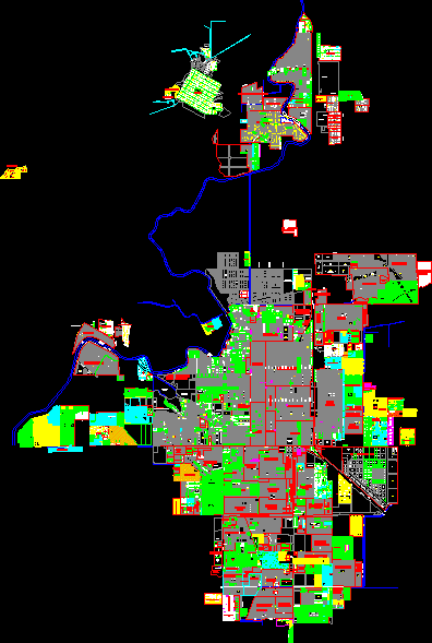 Plan de la ville de Sonora obregon