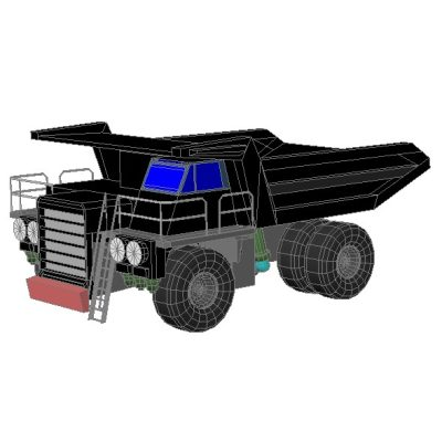 Camion para constructora 3d