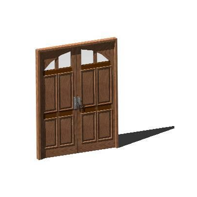 Puerta doble 1.60 3d madera tablero