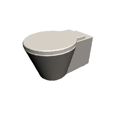 Taza de bano en 3d con materiales aplicados