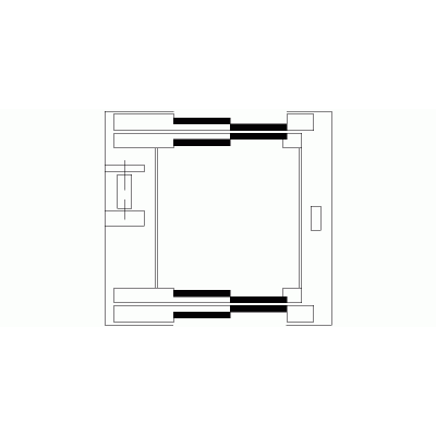 Ascensore a doppia imbarco Dimensioni 1700X1800mm
