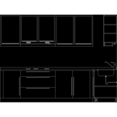 Alzado de cocina para vivienda  ipt