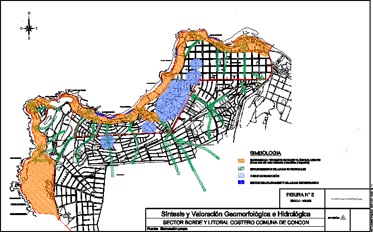 Synthesis and evaluation of the geomorphology and hydrology of the city of Concon