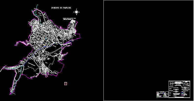 Carte urbaine pampelune nord de santander