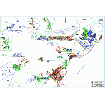 Plano general comodoro rivadavia - argentina