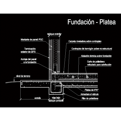 Fundación - steel frame