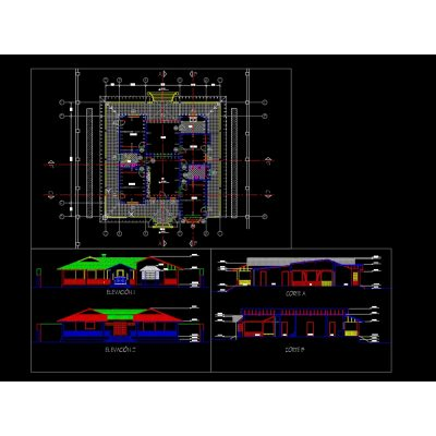 Plano Completo de Vivienda Unifamiliar