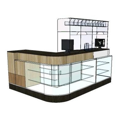Casa comercial en 3d
