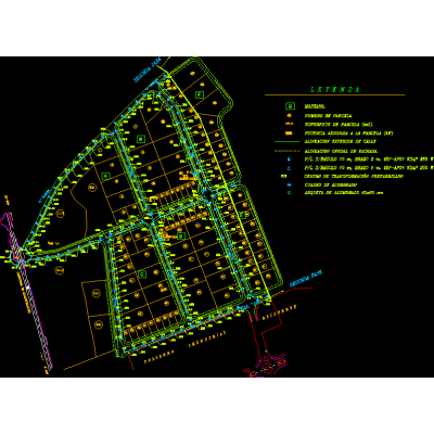 Polygon lighting plant
