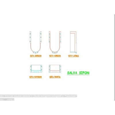 Salva sifon pvc. complemento para cajon