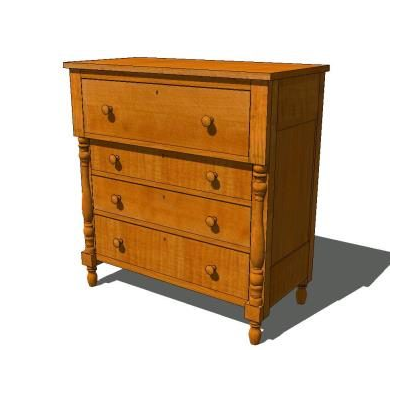 Comoda Clasica de Roble