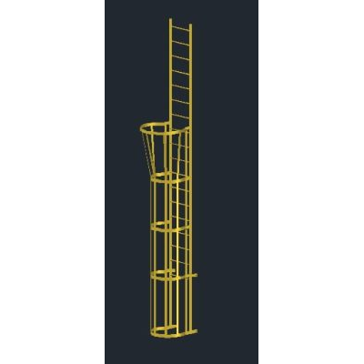 Escalera gato 3d